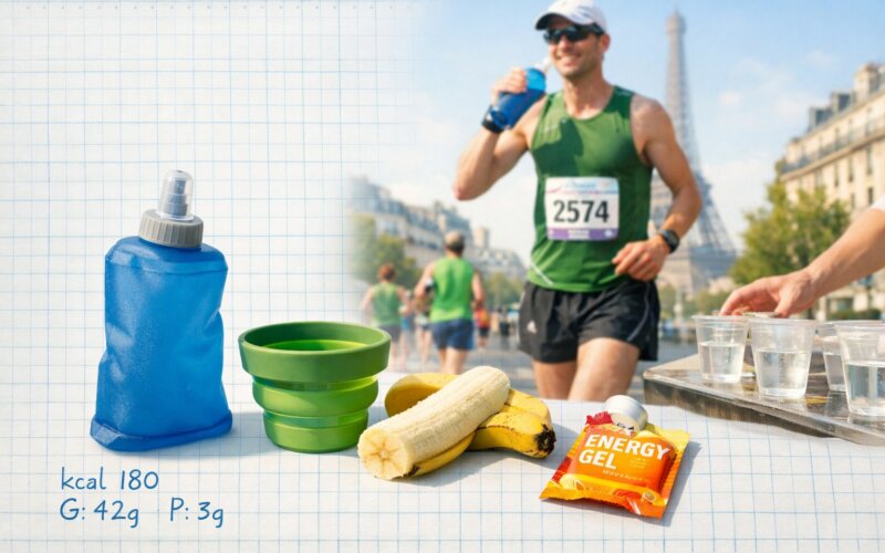 Ravitaillement Marathon de Paris 2026 : sans gobelet, comment gérer ?