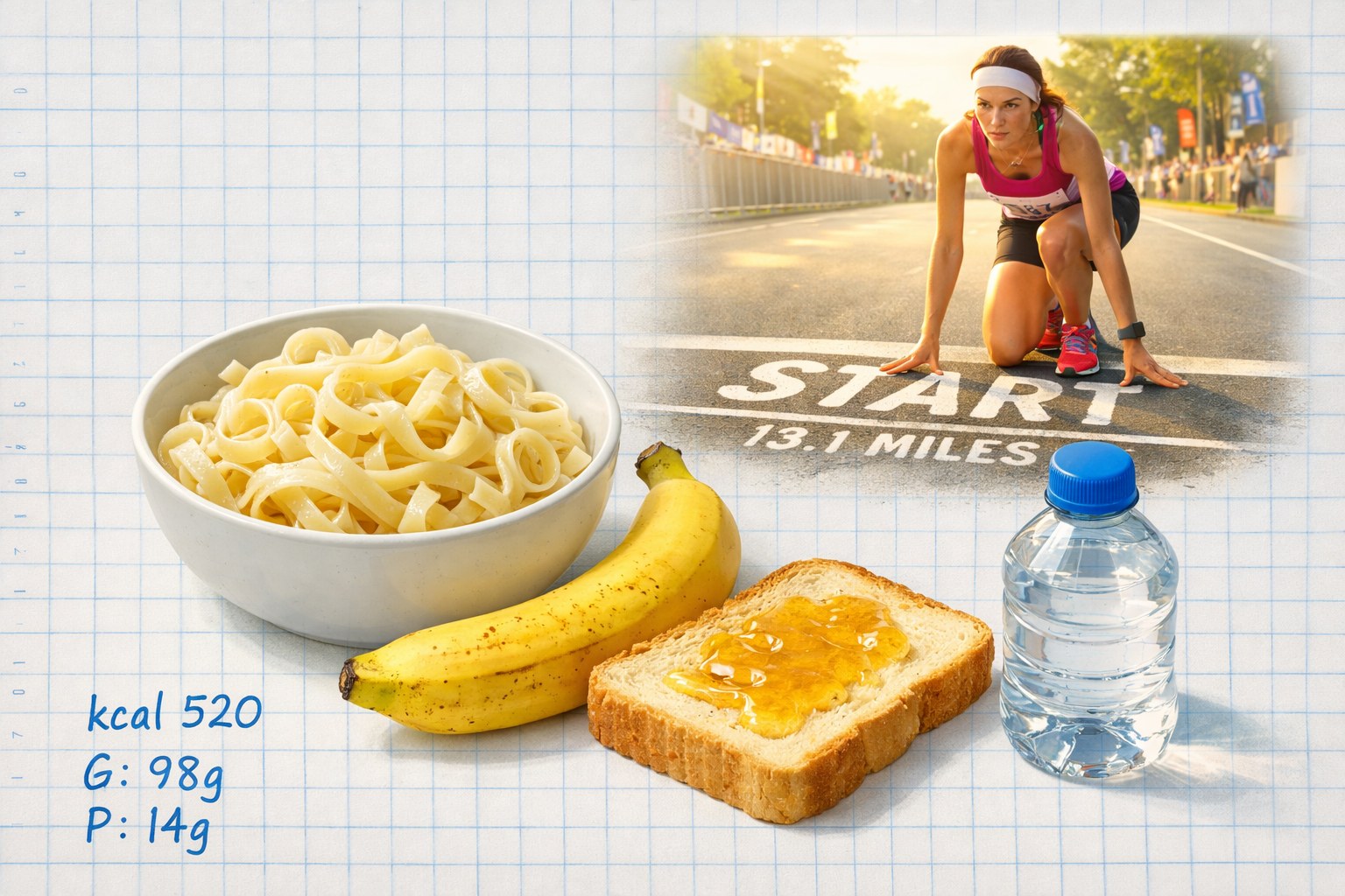 What to Eat Before a Half Marathon: The Complete Guide D-7 to Race Day