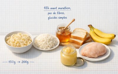 Alimentation pauvre en fibres 48h avant marathon : quoi manger (sans se planter)