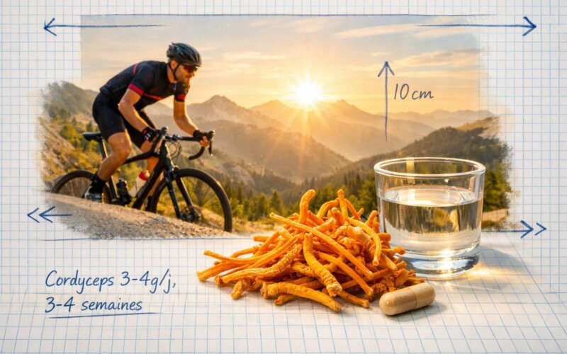 Cordyceps et endurance : VO2max, performance et cyclisme