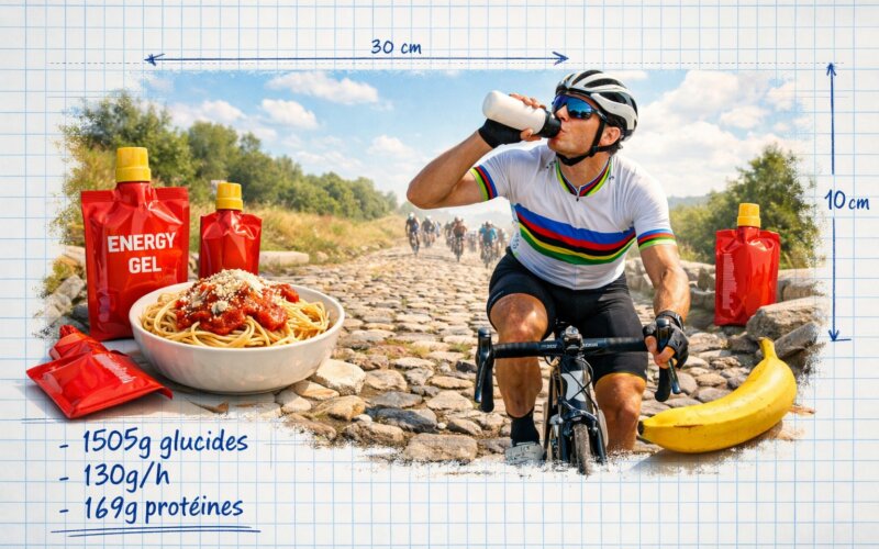 Ce que Tadej Pogačar mange à Paris-Roubaix (et comment tu peux faire pareil)