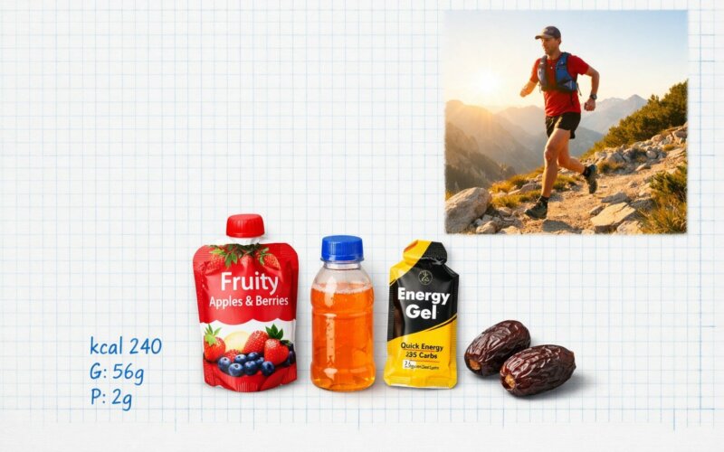 Trail 3h : plan de ravitaillement pour estomac fragile (gels, compote, boisson)