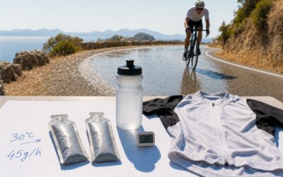 Fueling cyclisme par forte chaleur : adapter glucides et timing
