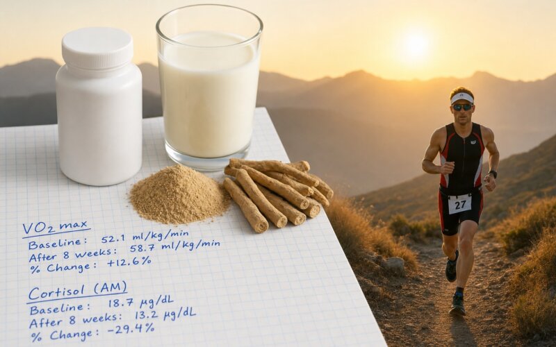 Ashwagandha et endurance : VO2max, cortisol et récupération — ce que dit la science