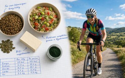 Alimentation végétarienne pour l’endurance : marathon, cyclisme, triathlon sans carences